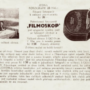 Představení FILMOSKOPU v katalogu z roku 1929.