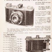 Stránka z ceníku 1938 s prodejními cenami. Název NOVÁ PERFORETTA již nebyl použit.
